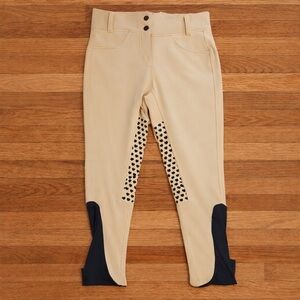 Tan Knee Patch Riding Pants